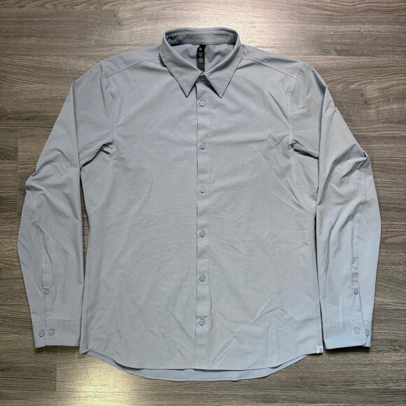 Lululemon Men's New Venture Long Sleeve Shirt - Light Blue - Picture 2 of 7